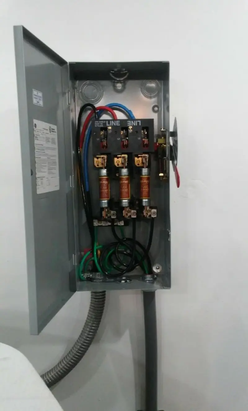 Three-phase disconnect switch installed for Electrical Wiring & Rewiring in Waconia