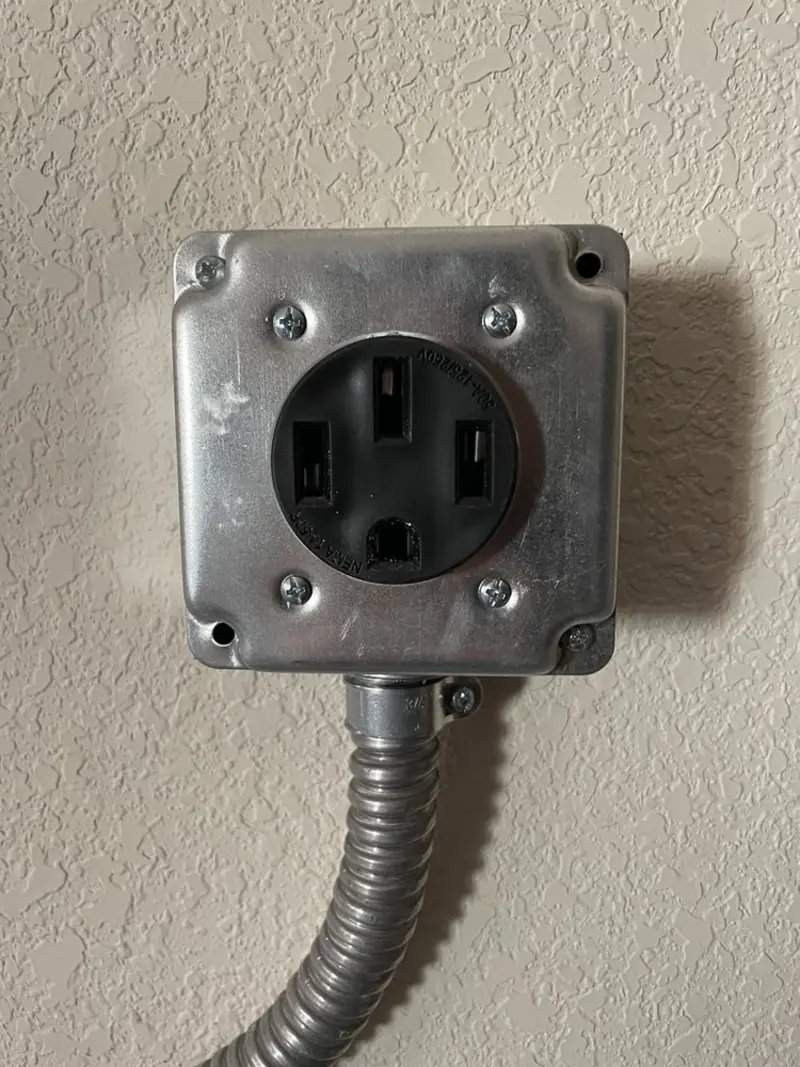 NEMA 14-50 outlet installed for Smart Home Electrical in Waconia